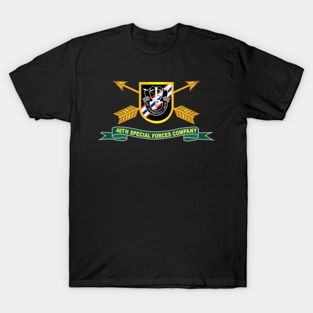 46th Special Forces Company - Flash w Br - Ribbon X 300 T-Shirt by twix123844